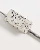 ASOS DESIGN ASOS DESIGN hair pin with faux dalmatian design in brushed silver-Multi - 3