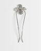 ASOS DESIGN ASOS DESIGN hair pin with flower design in silver tone - 1