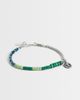ASOS DESIGN ASOS DESIGN half and half beaded chain bracelet with cross coin charm in multi - 1