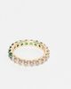 ASOS DESIGN ASOS DESIGN half and half cubic zirconia s ring in gold - 3