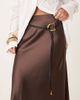 ASOS DESIGN ASOS DESIGN half moon loop through waist and hip belt in black with gold hardware - 1
