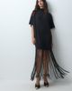 ASOS DESIGN ASOS DESIGN half sleeve maxi dress with full length fringe in brown-Black - 1