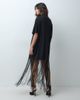 ASOS DESIGN ASOS DESIGN half sleeve maxi dress with full length fringe in brown-Black - 4