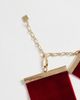 ASOS DESIGN ASOS DESIGN Halloween choker necklace in burgundy velvet with faux-pearl pendant-MULTI - 3
