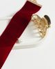 ASOS DESIGN ASOS DESIGN Halloween choker necklace in burgundy velvet with faux-pearl pendant-MULTI - 4