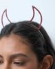ASOS DESIGN ASOS DESIGN Halloween devil horn headband with red crystal detail in silver tone-MULTI - 2
