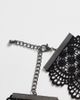 ASOS DESIGN ASOS DESIGN Halloween wide choker necklace in black lace-MULTI - 4