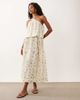 ASOS DESIGN ASOS DESIGN halter double layer maxi dress in smudge ditsy print-Multi - 1