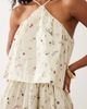 ASOS DESIGN ASOS DESIGN halter double layer maxi dress in smudge ditsy print-Multi - 4