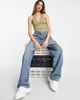 ASOS DESIGN ASOS DESIGN halter neck crop top in khaki-Green - 3