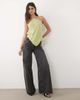 ASOS DESIGN ASOS DESIGN halter neck scarf top in olive green - 2