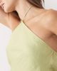 ASOS DESIGN ASOS DESIGN halter neck scarf top in olive green - 3