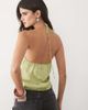 ASOS DESIGN ASOS DESIGN halter neck scarf top in olive green - 4