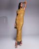 ASOS DESIGN ASOS DESIGN halter neck with open back with drape detail maxi dress in bronze-Green - 2