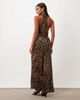 ASOS DESIGN ASOS DESIGN halter satin maxi dress in animal print-MULTI - 3