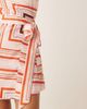 ASOS DESIGN ASOS DESIGN halter wrap mini dress in scarf stripe print-Multi - 4