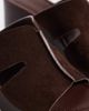 ASOS DESIGN ASOS DESIGN Hamlet cut out detailing platform heeled mules in chocolate suedette-Brown - 4