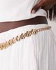 ASOS DESIGN ASOS DESIGN hammered circle chain belt in gold tone - 2