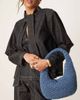 ASOS DESIGN ASOS DESIGN hand crochet straw shoulder bag in blue - 1