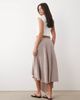 ASOS DESIGN ASOS DESIGN hanky hem maxi skirt in brown plaid-Multi - 3