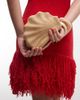 ASOS DESIGN ASOS DESIGN hardbox shell straw clutch purse with chain cross body strap in natural-Neutral - 2
