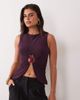 ASOS DESIGN ASOS DESIGN hardware top in plum-PURPLE - 1