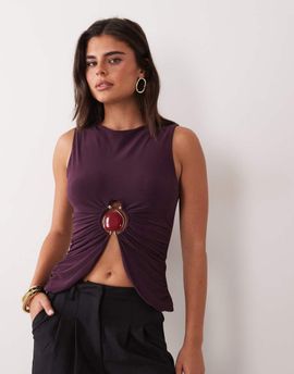 ASOS DESIGN ASOS DESIGN hardware top in plum-PURPLE