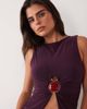 ASOS DESIGN ASOS DESIGN hardware top in plum-PURPLE - 3