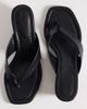 ASOS DESIGN ASOS DESIGN Harlow flip flop wedge sandals in black - 2