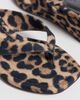 ASOS DESIGN ASOS DESIGN Harlow toe thong wedge sandals in leopard-Multi - 4