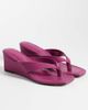 ASOS DESIGN ASOS DESIGN Harlow toe thong wedge sandals in purple - 2