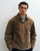 ASOS DESIGN ASOS DESIGN Harrington jacket in tan corduroy-Brown - 1