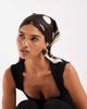 ASOS DESIGN ASOS DESIGN headscarf in chocolate polka-dot print-Brown - 1