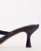 ASOS DESIGN ASOS DESIGN Healing strappy peep toe mid heel mules in black - 4