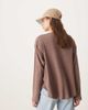 ASOS DESIGN ASOS DESIGN heavy waffle knit long sleeve henley top in washed brown - 3