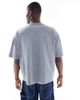 ASOS DESIGN ASOS DESIGN heavyweight boxy oversized T-shirt in light washed gray with high summer graphic - 3