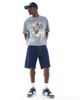ASOS DESIGN ASOS DESIGN heavyweight boxy oversized T-shirt in light washed gray with high summer graphic - 4