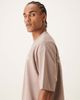 ASOS DESIGN ASOS DESIGN heavyweight boxy oversized T-shirt with floral graphic in washed brown - 4