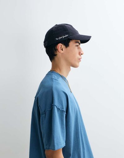 ASOS DESIGN ASOS DESIGN heavyweight boxy oversized T-shirt with raw hem in washed blue