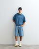 ASOS DESIGN ASOS DESIGN heavyweight boxy oversized T-shirt with raw hem in washed blue - 2