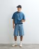 ASOS DESIGN ASOS DESIGN heavyweight boxy oversized T-shirt with raw hem in washed blue - 4