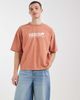 ASOS DESIGN ASOS DESIGN heavyweight boxy oversized t-shirt with street graphic in orange wash - 1