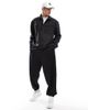 ASOS DESIGN ASOS DESIGN heavyweight oversized jacket in scuba-style fabric in black - 3