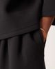 ASOS DESIGN ASOS DESIGN heavyweight oversized longer length shorts in scuba-style fabric in black - 3