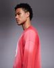 ASOS DESIGN ASOS DESIGN heavyweight oversized spray wash tee with twill appliqué graphic-Red - 4