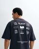 ASOS DESIGN ASOS DESIGN heavyweight oversized T-shirt with back graphic in black wash - 1
