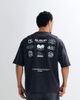 ASOS DESIGN ASOS DESIGN heavyweight oversized T-shirt with back graphic in black wash - 4