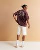 ASOS DESIGN ASOS DESIGN heavyweight oversized t-shirt with sport back graphic in burgundy-Red - 3