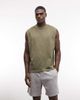 ASOS DESIGN ASOS DESIGN heavyweight oversized tank in washed khaki-Green - 3
