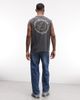 ASOS DESIGN ASOS DESIGN heavyweight oversized tank with text graphic in washed charcoal-Gray - 4